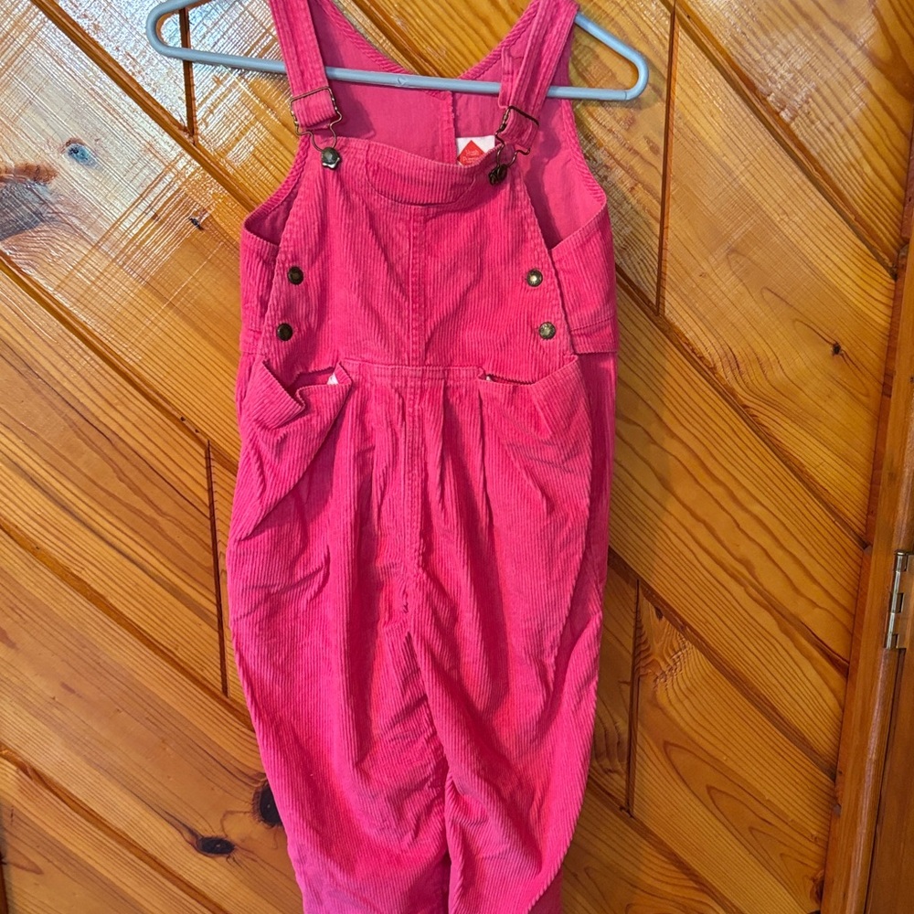 Pink Corduroy Kids One Piece